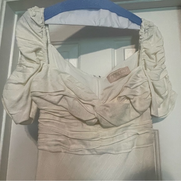 KEEPSAKE THE LABEL WISTFUL MIDI DRESS IN CREME - DRY CLEANED - Picture 6 of 7